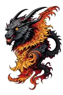 srt dodge demon logo tattoo design idea