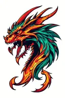 srt dodge demon logo tattoo design idea