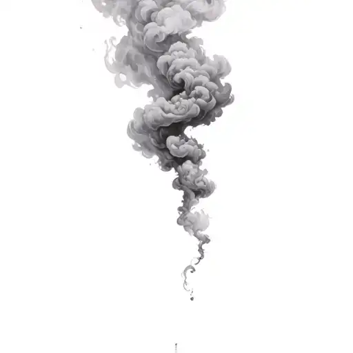 Filler Clouds and Smoke tattoo design idea