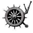 Wagon Wheel tattoo design idea