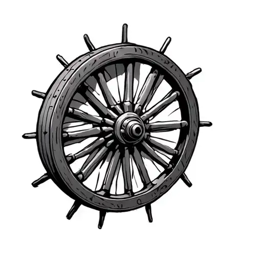 Wagon Wheel tattoo design idea