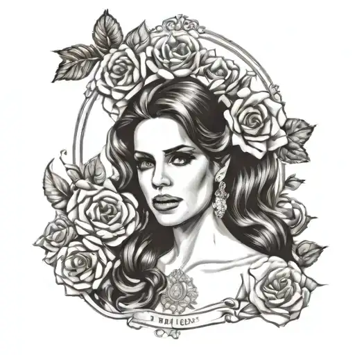 Lana del Rey born to die music video tattoo design idea