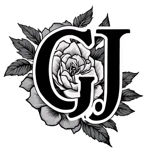 Cj Initials tattoo design idea