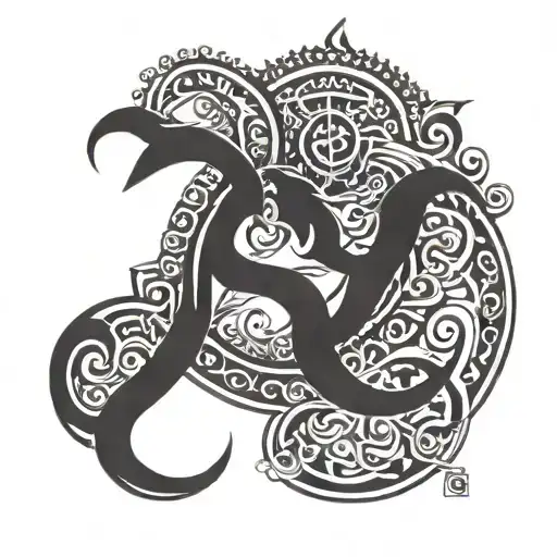 initials ss with love and om namah shivaya tattoo design idea