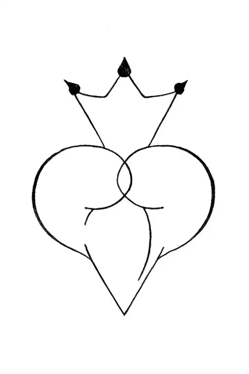 R O D and crown tattoo design idea