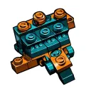 Lego brick tattoo design idea