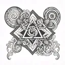 Boredom Symbol tattoo design idea