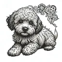 Bichon Frise tattoo design idea