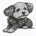 Bichon Frise tattoo design idea