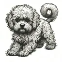 Bichon Frise tattoo design idea