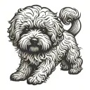Bichon Frise tattoo design idea