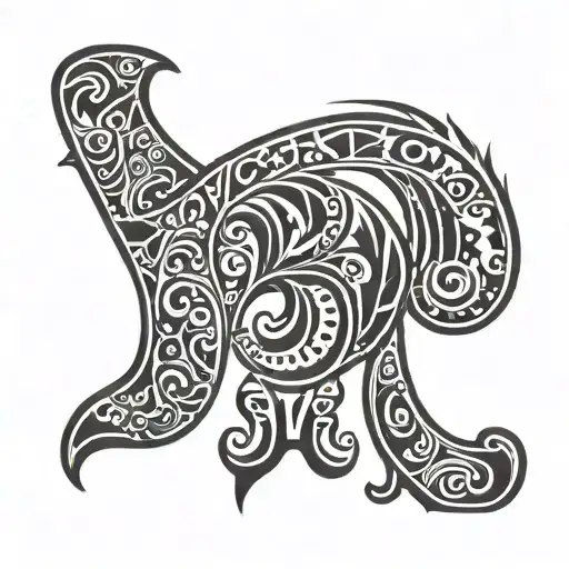 Design a fijian tattoo CONTAINiNG letters D, V, K, R. Include India, usa, newzealand tattoo design idea