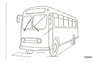 bus tattoo design idea