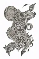 tribal African and travel tattoo tattoo design idea