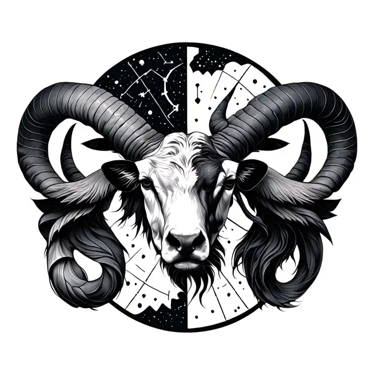 The constellations Aries, Cancer, Taurus, Gemini, Leo, Virgo, Scorpio, Sagittarius, Capricorn, Aquarius, Libra, minimalist, black and white. tattoo design idea