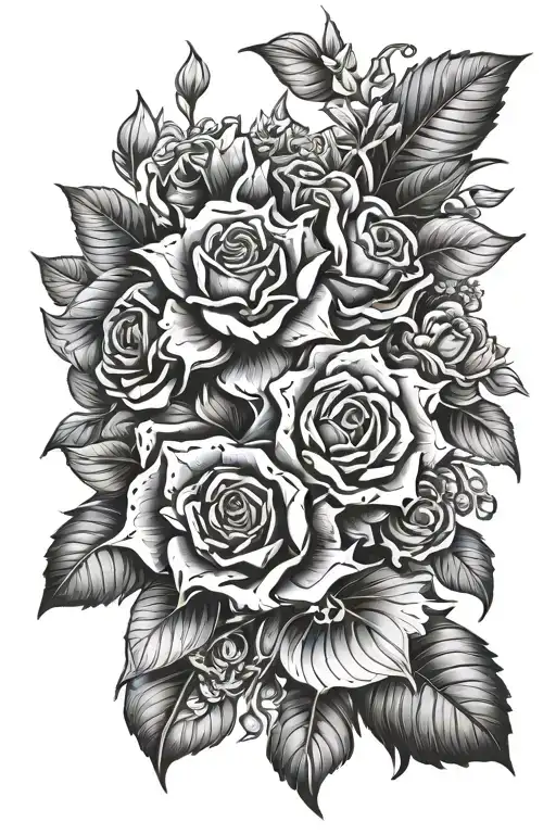 bio organic tattoo design idea