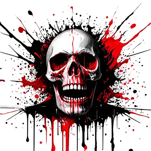 the crying skulls tattoo design idea