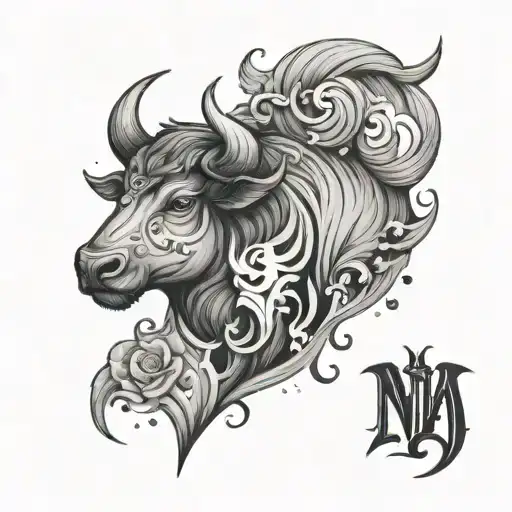 Mackenzie Nova Scotia taurus zodiac sign tattoo design idea