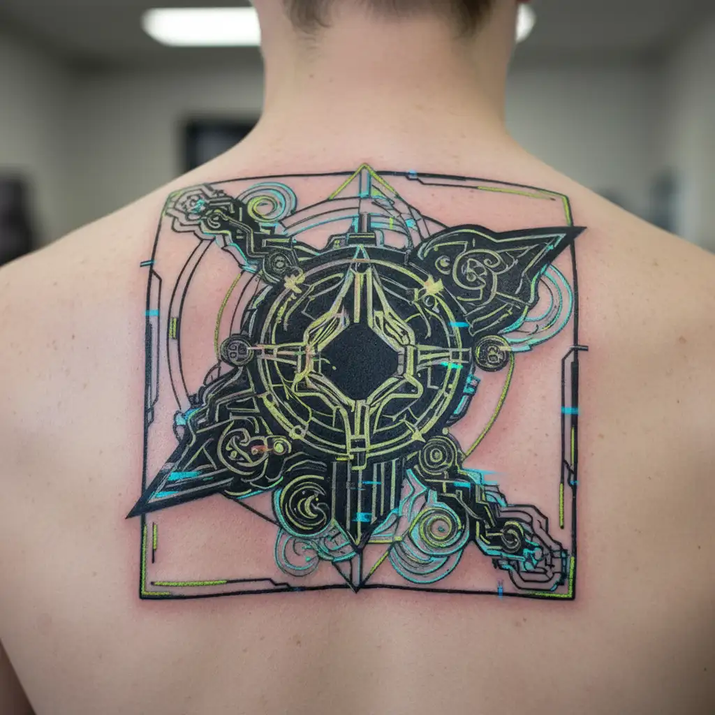 athena  minimal tattoo gaming tattoo design idea