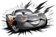 Lightning Mcqueen tattoo design idea