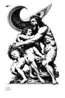 Saturn, devouring his son Goya's picture tattoo design idea
