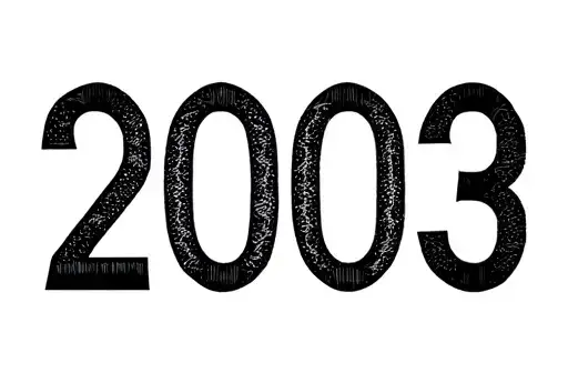 "2003" tattoo design idea