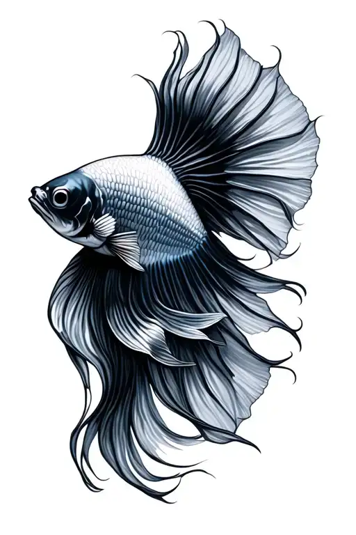 Betta Fish tattoo design idea