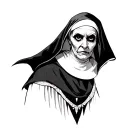 Evil Nun tattoo design idea