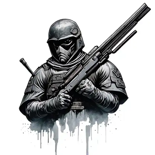 300 soilder tattoo design idea