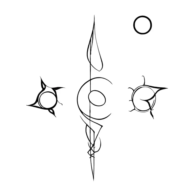 Aquarius zodiac signs and virgo tattoo design idea