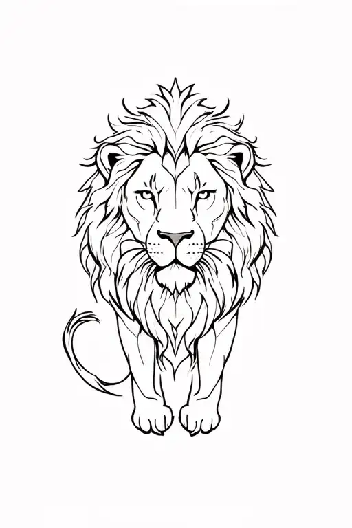 Daniel in the lions den tattoo design idea