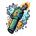 tig torch tattoo design idea