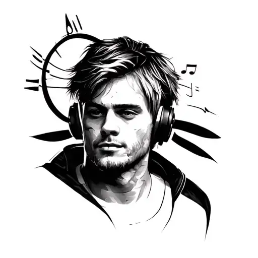 Avicii music themed tattoo tattoo design idea