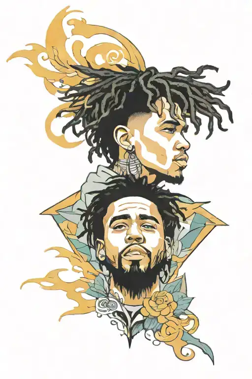 love yourz j cole tattoo design idea