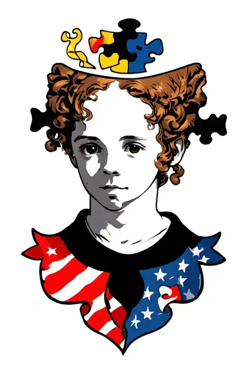 autism & TSC tattoo design idea