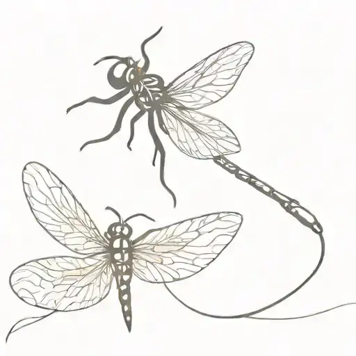 dragon-fly tattoo design idea