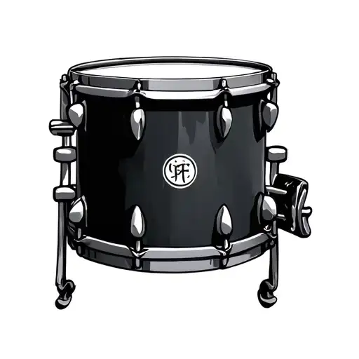 Drum tattoo design idea