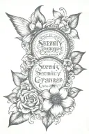 Serenity Prayer tattoo design idea