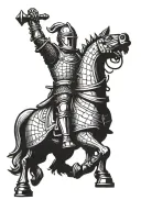 knight chess piece tattoo design idea