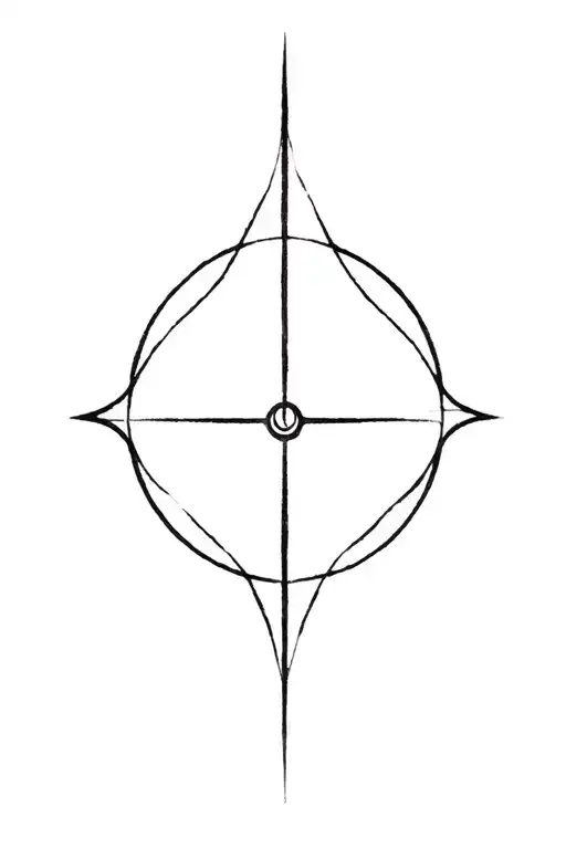 minimalist, small, no more than 4 inches that strongly resembles the character maliketh from elden ring  tattoo design idea