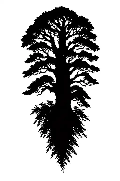 Romans 5:8 Willow tree tattoo design idea