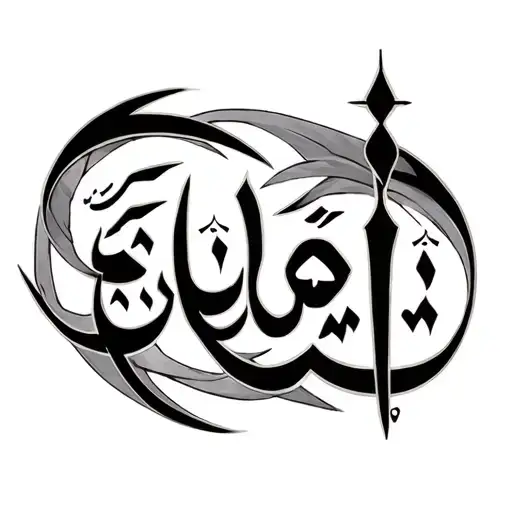 Allah tattoo design idea
