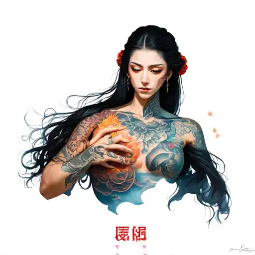 knowledge is power japanese tattoo design idea