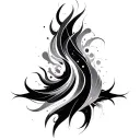 Coverup Abstract Patterns tattoo design idea