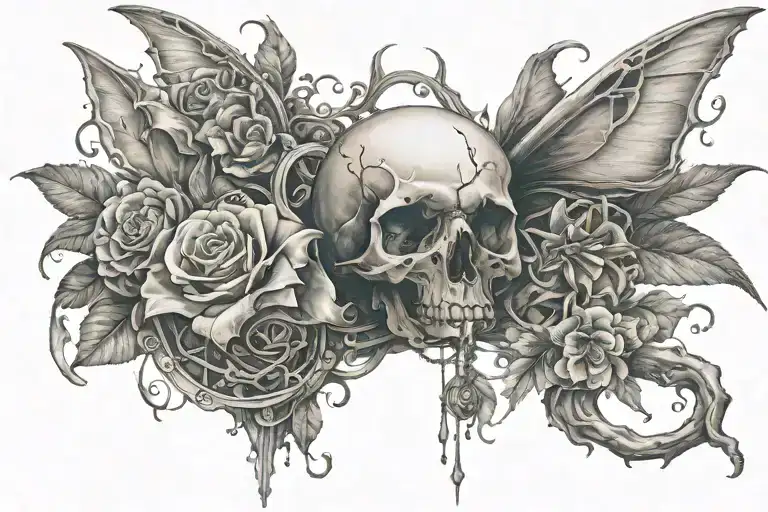 theres fear in letting go tattoo design idea