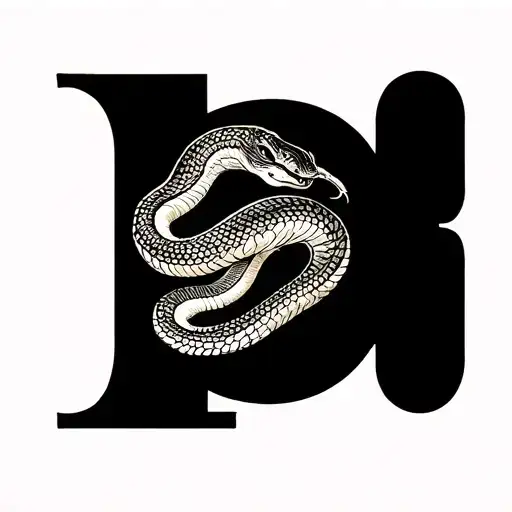 year of the snake tattoo design idea