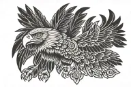 mexico eagle Aztecs tattoo design idea
