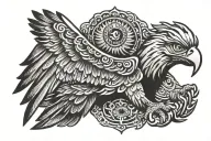 mexico eagle Aztecs tattoo design idea