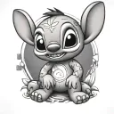 Lilo Stitch tattoo design idea