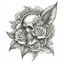 always in my mind & forever in my heart tattoo design idea